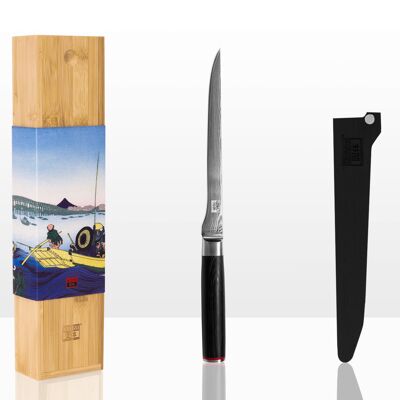 Couteau à Poisson (filet de sole) Damas - lame 200 mm