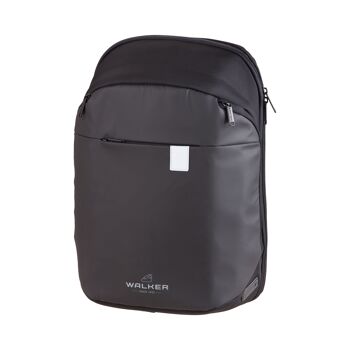 Walker by Schneiders Business Rucksack CEO, black, 32 x 45 x 15 cm, 28L, Hauptfach mit Reisverschlussöffnung, Zipp-Öffnung von 180°, Laptopfach, Tragegriff, gepolsteter Rücken, Rucksack für Uni und Büro 1