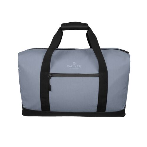 Walker by Schneiders Reisetasche Concept 2.0 Weekender MIAMI Grey, geräumiges Hauptfach mit Reisverschluss, Tragegriffe, abnehmbarer Schultergurt, Maße: 48 x 28 x 25 cm, Volumen: 36 L