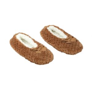 Ballerines Super Moelleux cognac, polyester recylé