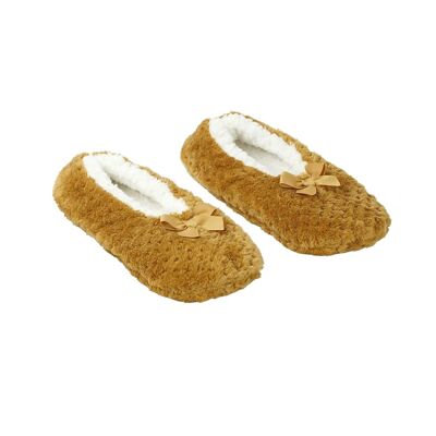 Superweiche Curry-Ballerinas, recyceltes Polyester
