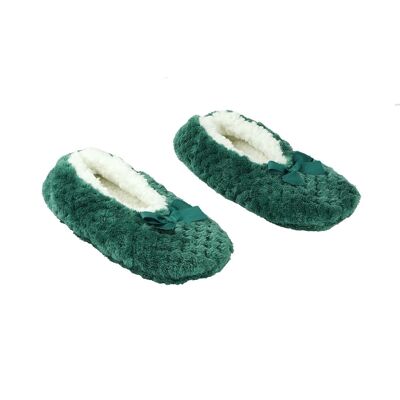 Super Soft Emerald Ballet Flats, Recycled Polyester