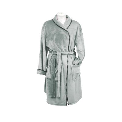 Douceur bathrobe size L, calm, black stitching