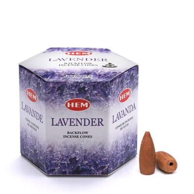 Hem Lavender Backflow Cones For Smoke Fountain (Pack of 20 Pcs)