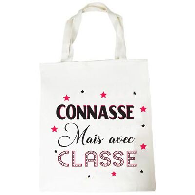 Borsa tote "Stronzo ma con classe"