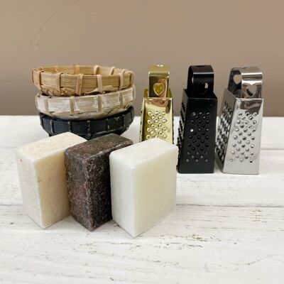 Set regalo Cubi di fragranza ambrata per tutte le stagioni Muschio bianco, muschio nero o rosa ambrata