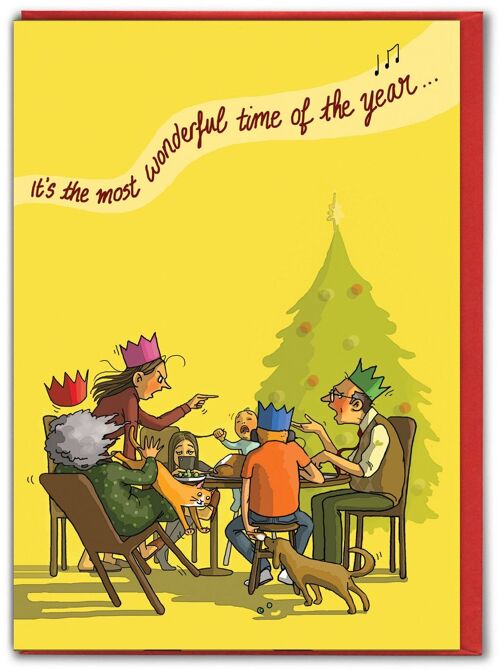 Funny Christmas Card - Wonderful Time Of The Year by Brainbox Candy
