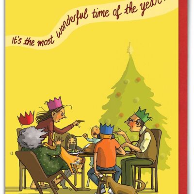 Carte de Noël amusante – Merveilleuse période de l'année par Brainbox Candy