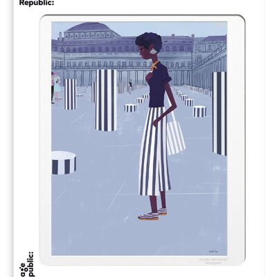 POSTER 30x40 cm WLPP PARIGI BUREN PALAIS ROYAL