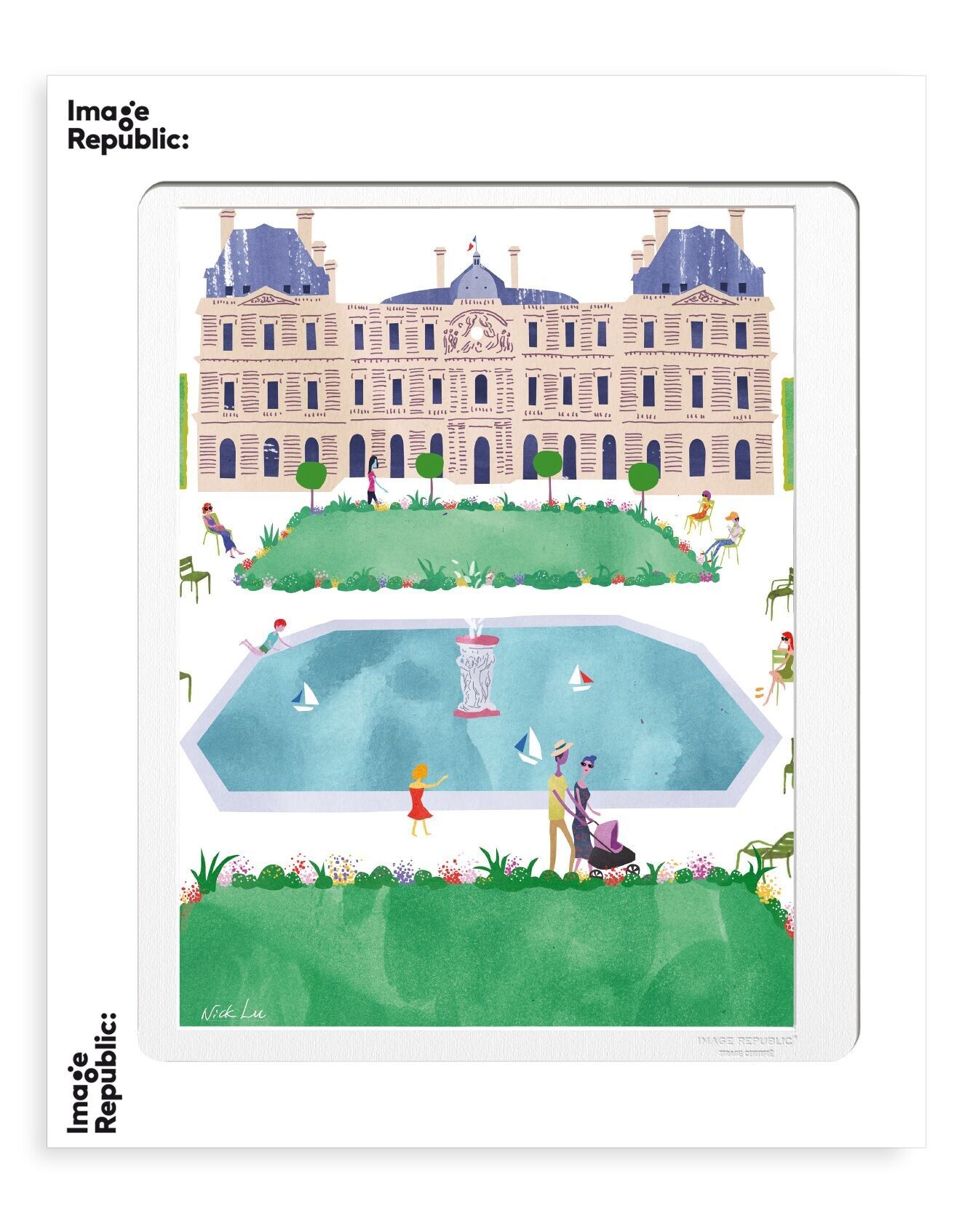 POSTER 30x40 cm WLPP PARIGI GIARDINO DI LUSSEMBURGO