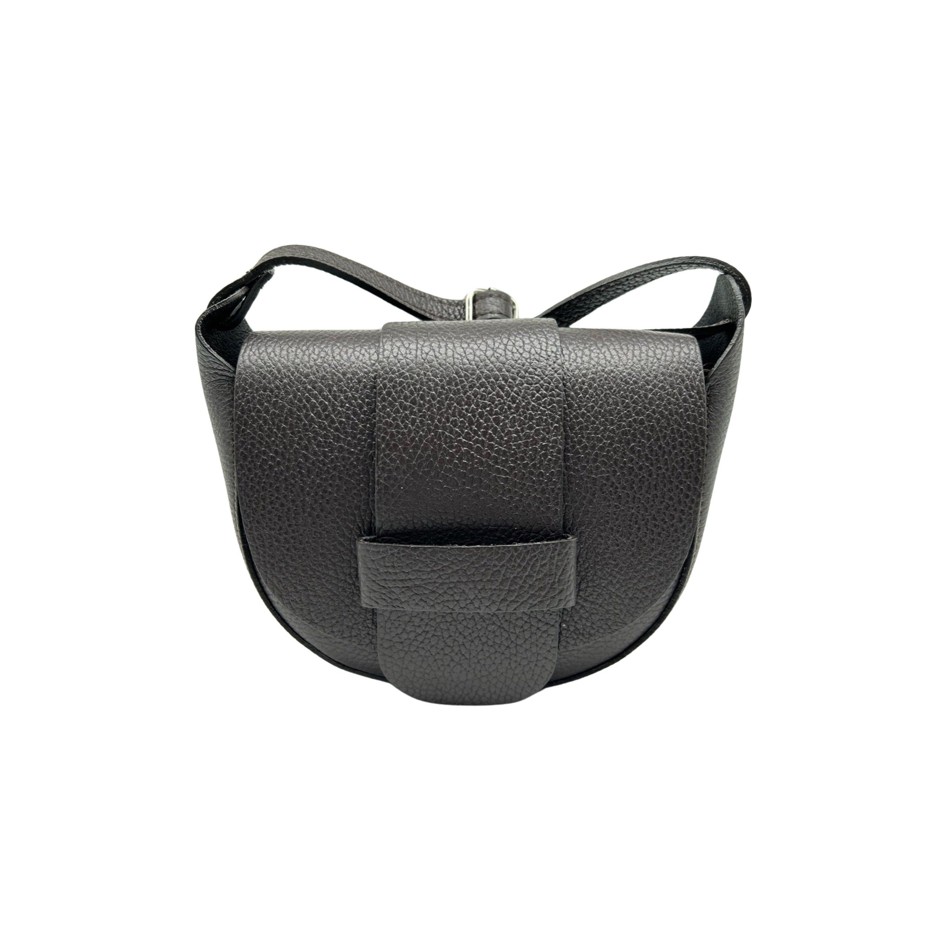 BORSA A TRACOLLA MARGOT IN PELLE SEMI MARRONE