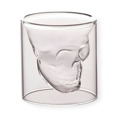Bicchiere con teschio a doppia parete da 250 ml
