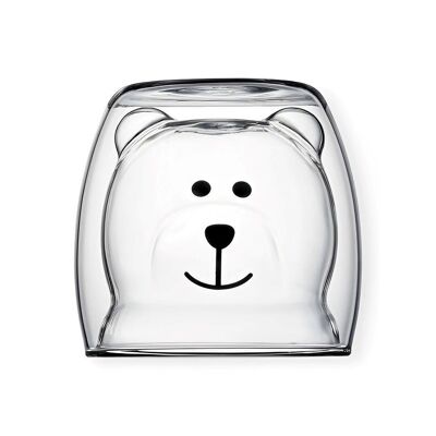 Tasse Double Paroi Ours Transparent