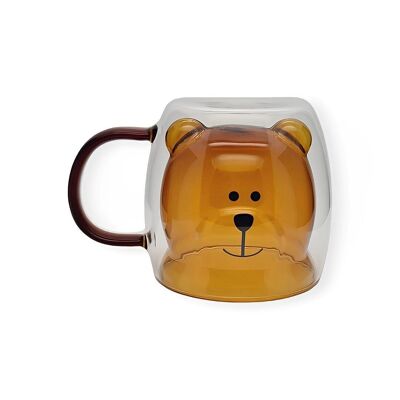 Double Wall Cup Brown Bear Handle