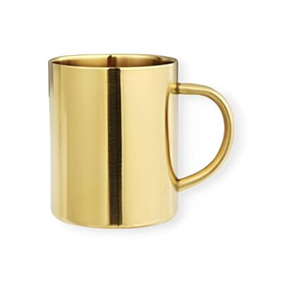 Double Wall Gold Stainless Steel Mug