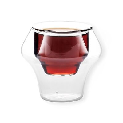 Double Wall Coffee Espresso Cup Conical Borosilicate Glass