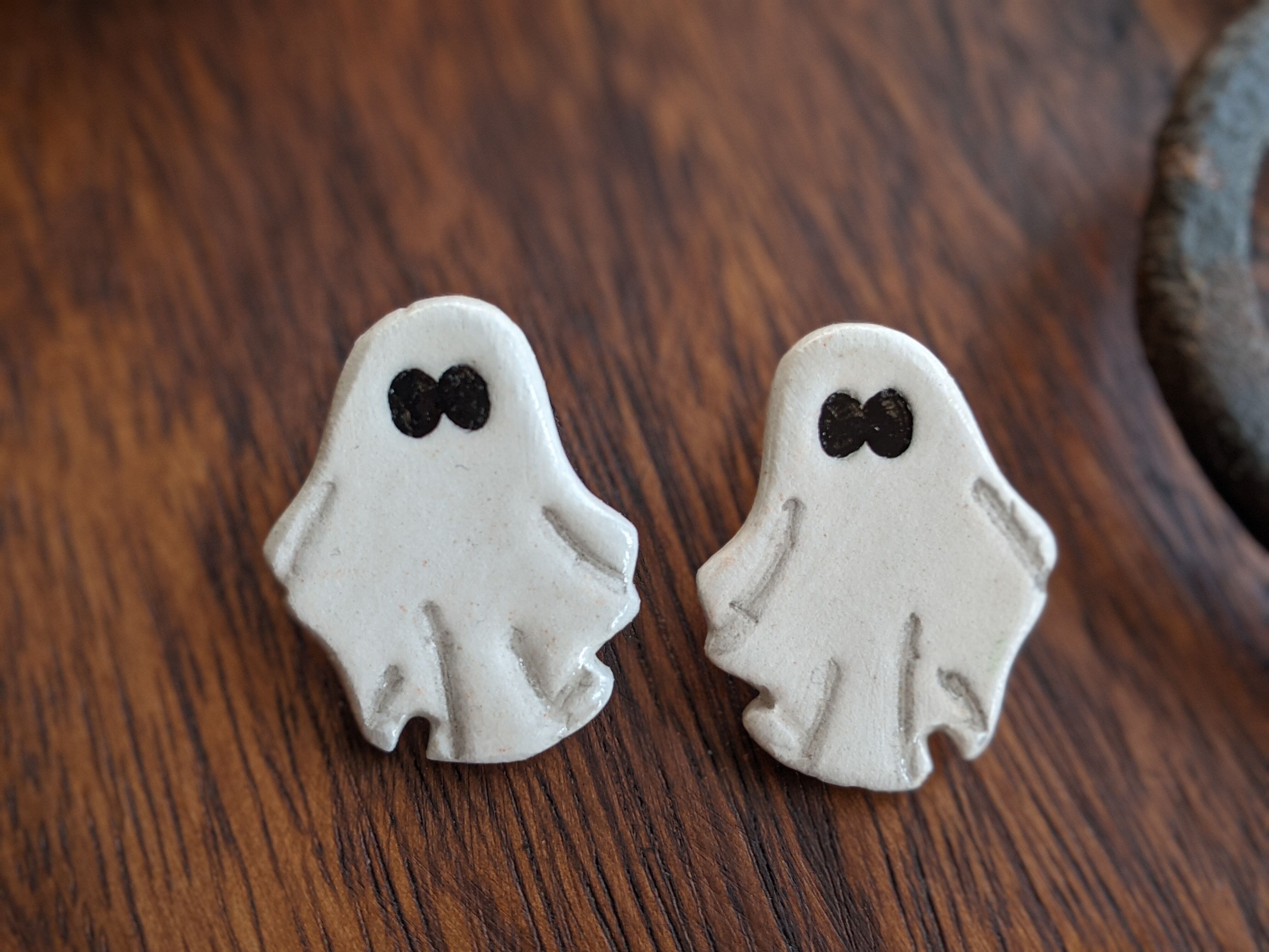 Orecchini per borchie fantasma, orecchini di Halloween, orecchini autunnali