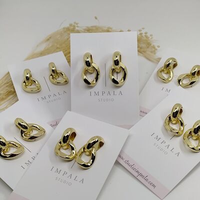 Gold LINK earrings