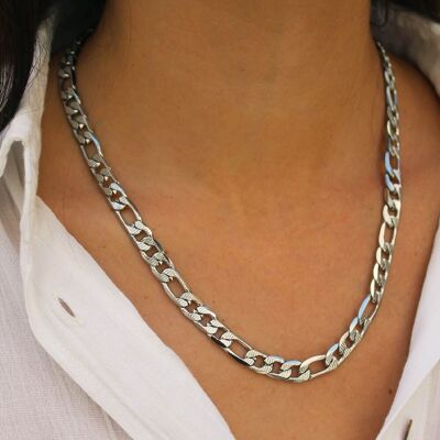 Collier maille figaro Bella Argent | Bijoux faits main en France