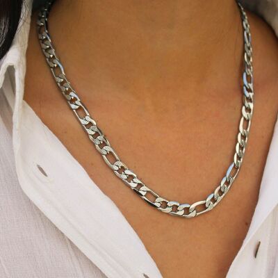 Figaro-Mesh-Halskette Bella Silver | Handgefertigter Schmuck in Frankreich