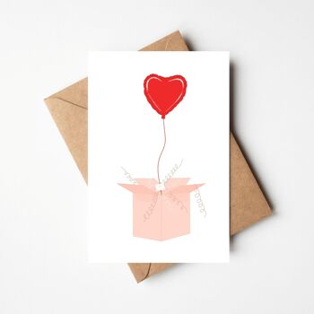 Carte « Abracadabra mon amour » et enveloppe 1