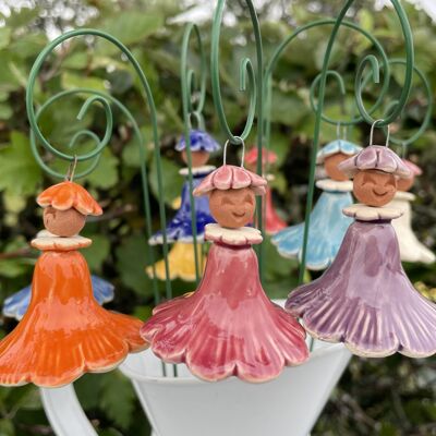 Hanging Colorful Fairy, Ceramic Figures
