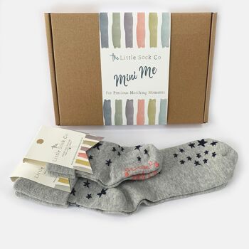 Coffret cadeau de chaussettes familiales assorties Mini Me pour adultes et enfants en étoiles ⭐️ - Le cadeau parfait pour les anniversaires ou Noël 3