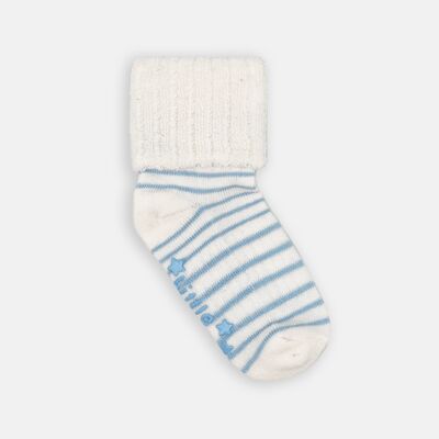 Gemütliche, rutschfeste Socken zum Anziehen – Ocean Stripe
