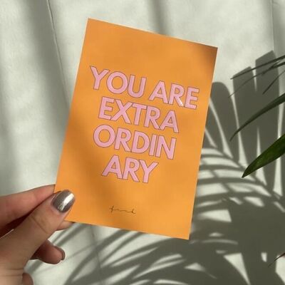 CARTE « YOU ARE EXTRAORDINARY »