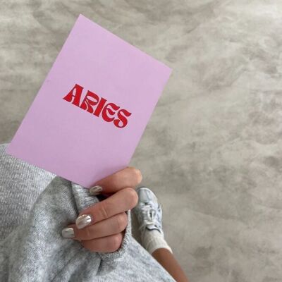 TARJETA ASTRO 12 SIGNOS: ARIES