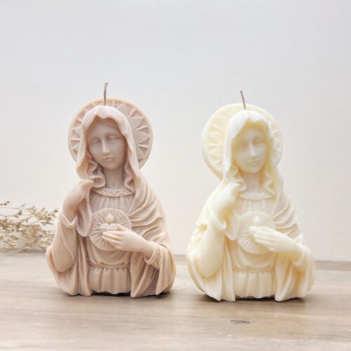 Mother Mary Christian Candle - Virgin Mary Christmas Candle - Catholic Gifts