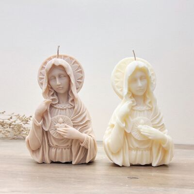Mother Mary Christian Candle - Virgin Mary Christmas Candle - Catholic Gifts