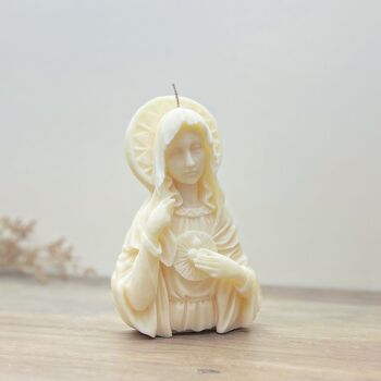 Bougie chrétienne Mère Marie - Bougie de Noël de la Vierge Marie - Cadeaux catholiques 5