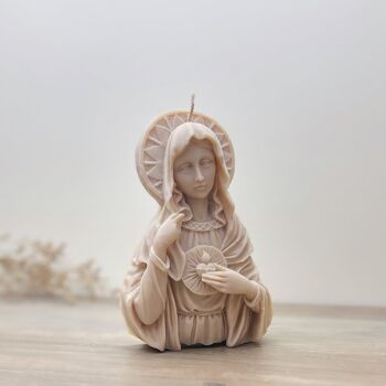 Bougie chrétienne Mère Marie - Bougie de Noël de la Vierge Marie - Cadeaux catholiques 8