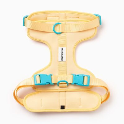 Butter Yellow Color Block Flexible Dog Harness