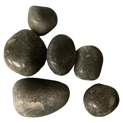 Tumbled Crystals, Pack of 6, Grey Agate