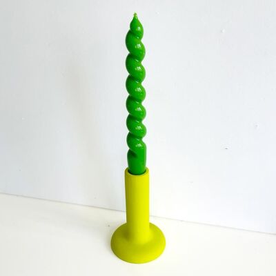 Candle holder concrete tube lime