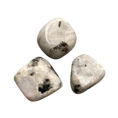 Tumbled Crystals, Pack of 12, Rainbow Moonstone