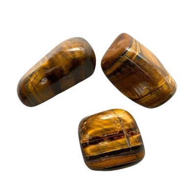 Tumbled Crystals, Pack of 12, Tiger's Eye