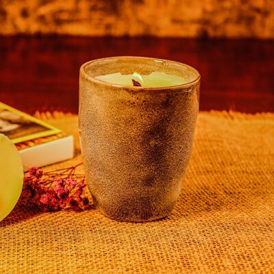 Mango scented candle refill for earthenware cups