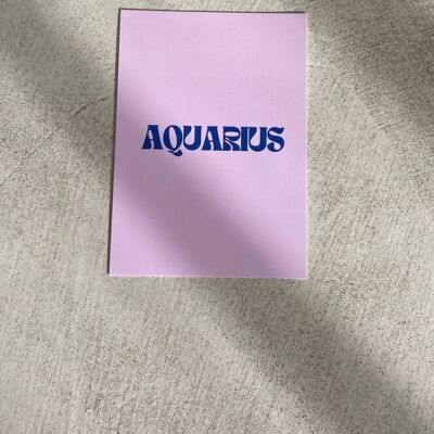 ASTRO CARD 12 SIGNS: AQUARIUS
