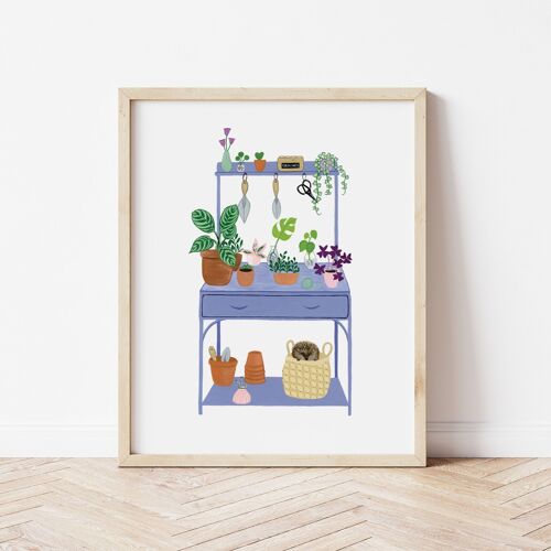 Affiche « The potting table »