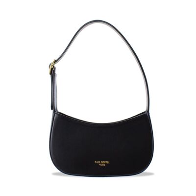 Bobo – Baguette-Handtasche aus schwarzem Leder