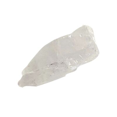 Cristaux bruts taillés grossièrement, 2-4 cm, paquet de 6, quartz clair