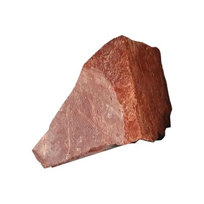 Rohe Kristalle im Rohschliff, 2–4 cm, 6 Stück, roter Jaspis