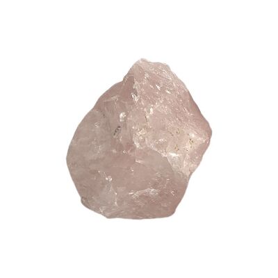 Cristaux bruts taillés grossièrement, 2-4 cm, paquet de 6, quartz rose