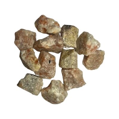 Raw Rough Cut Crystals, 2-4cm, Pack of 6, Sunstone