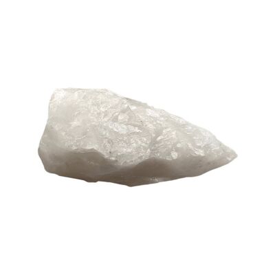 Rohe Kristalle im Rohschliff, 2–4 cm, 6 Stück, weißer Achat