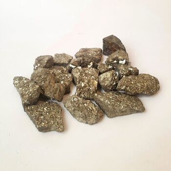 Cristaux bruts bruts, 10-50 g, paquet de 6, pyrite 2