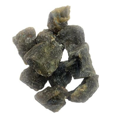 Rohe Kristalle im Rohschliff, 80–100 g, 6 Stück, schwarzer Turmalin
